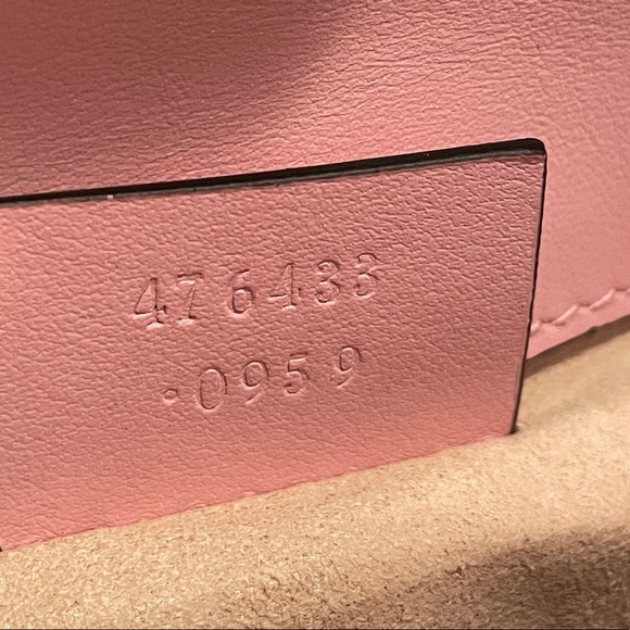 SOLD❗️GUCCI GG Marmont Matelassé Leather Super Mini Bag, Pink - Picture 15 of 16